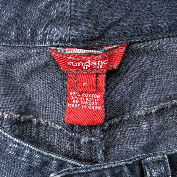 Sundance Dark Wash Denim Midi Skirt Size 6 Blue - Picture 4 of 7